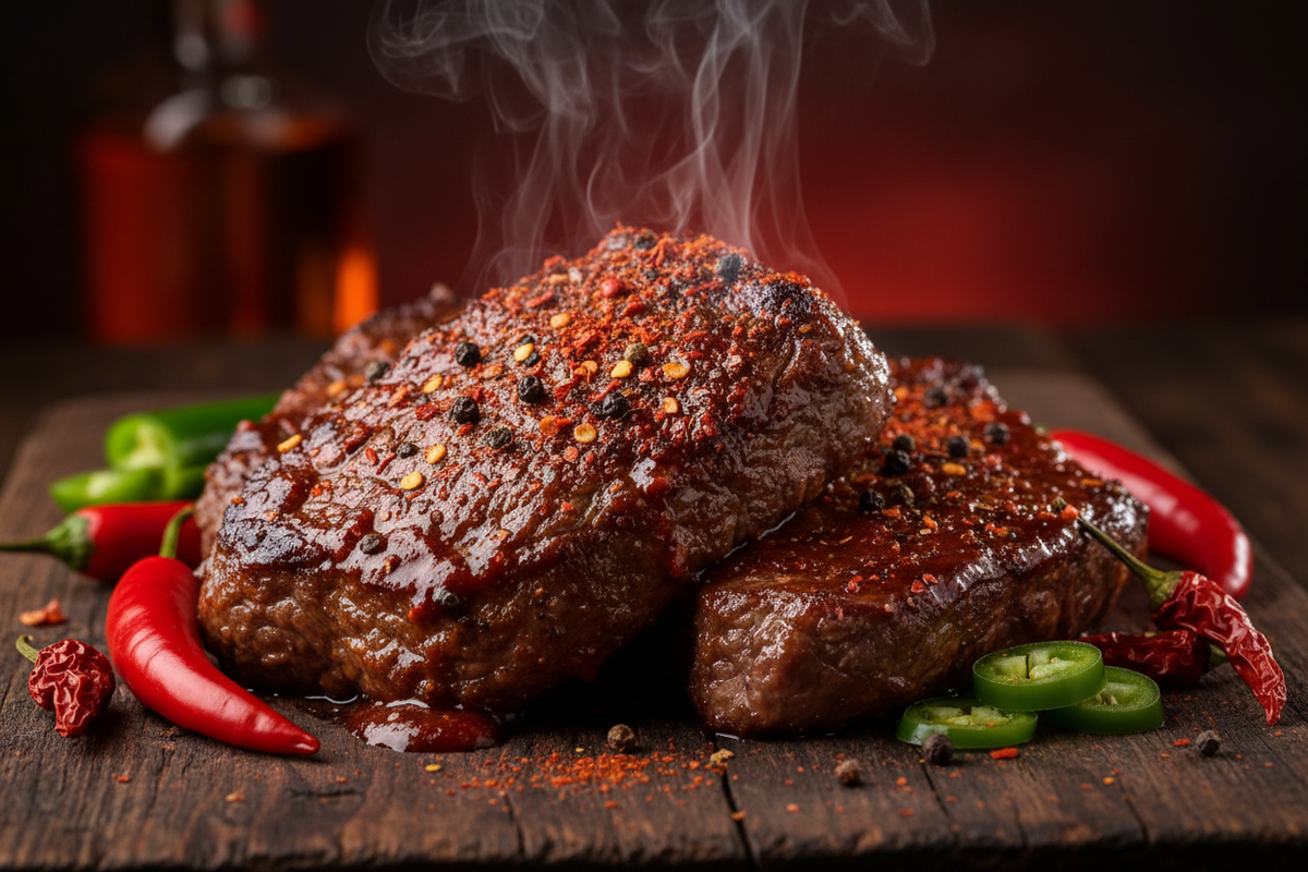 Chilli Garlic Smoke Beef Oak flavor